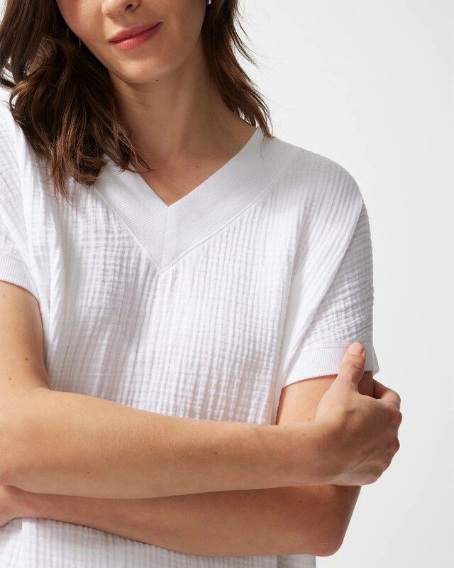 Zenergy French Terry Gauze Beach Shirt - image 4